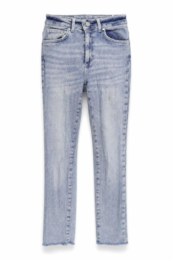 Womens UK Size S Never Denim Regular Fit Skinny Blue Jeans