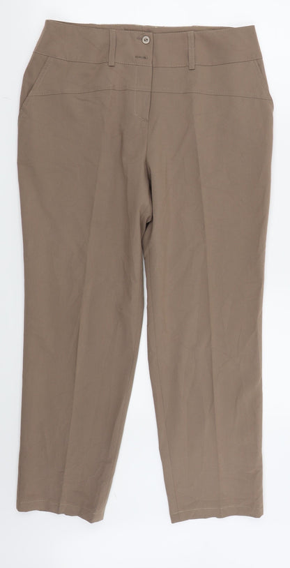 ADEK Womens Brown   Trousers  Size 18 L24 in