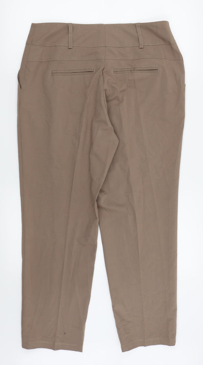 ADEK Womens Brown   Trousers  Size 18 L24 in