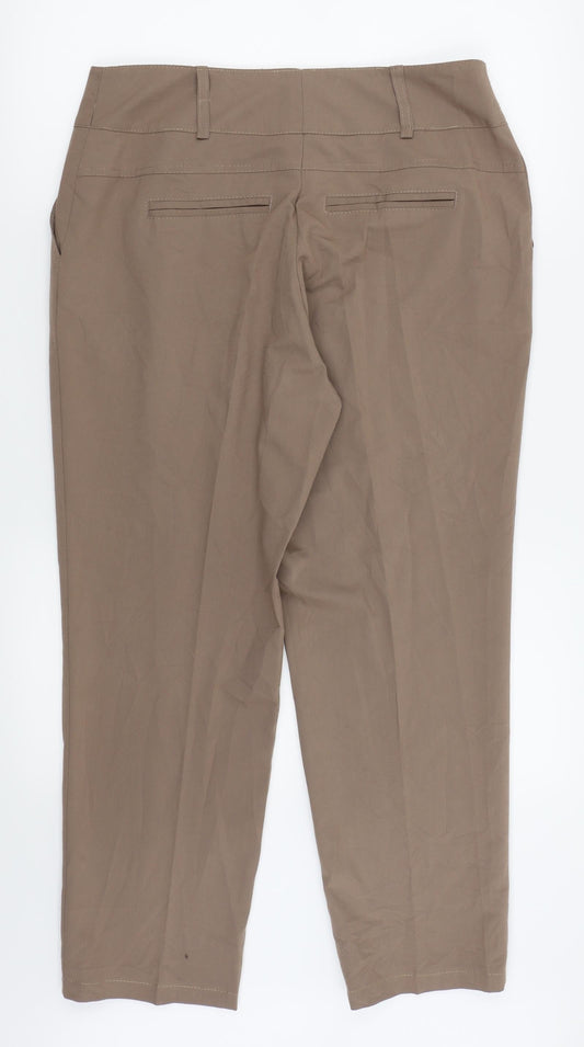 ADEK Womens Brown   Trousers  Size 18 L24 in