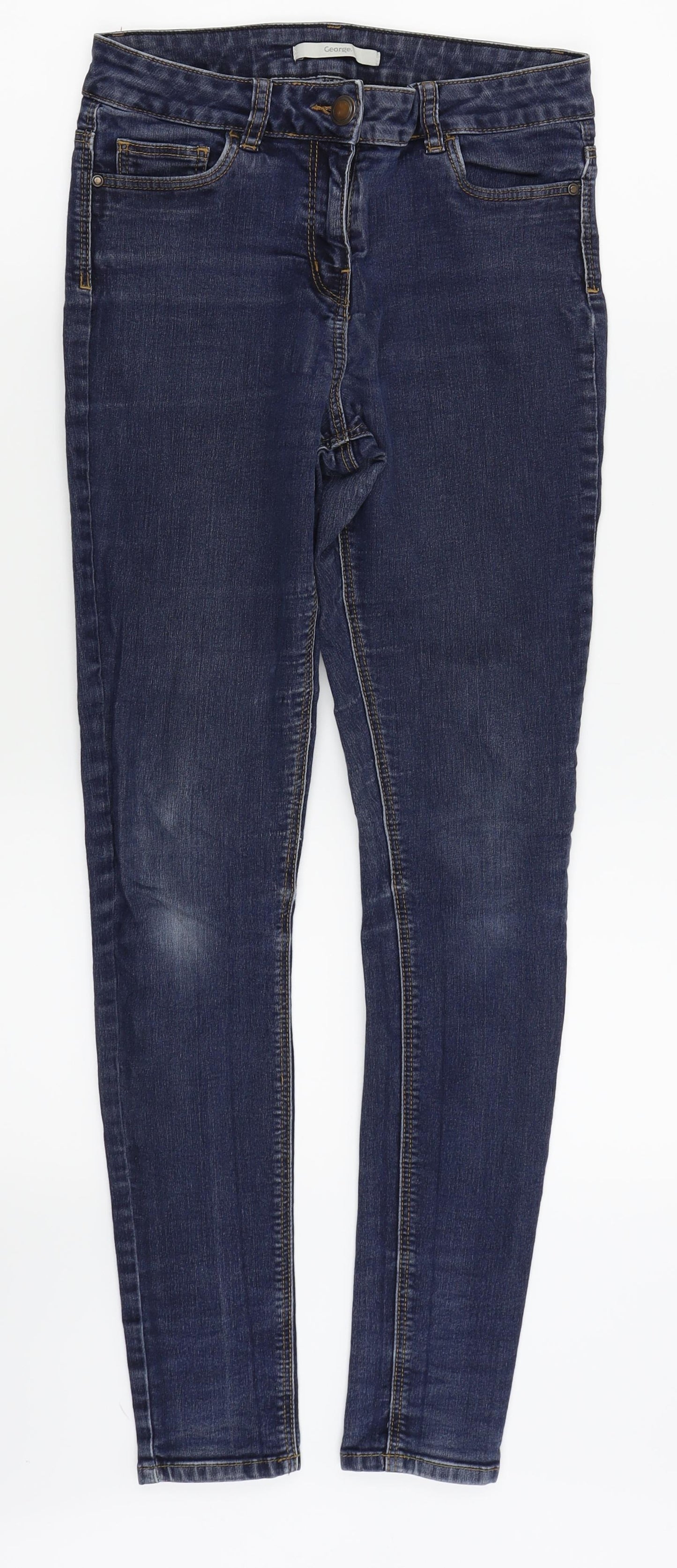 Asda George Womens Blue   Skinny Jeans Size 10 L27 in