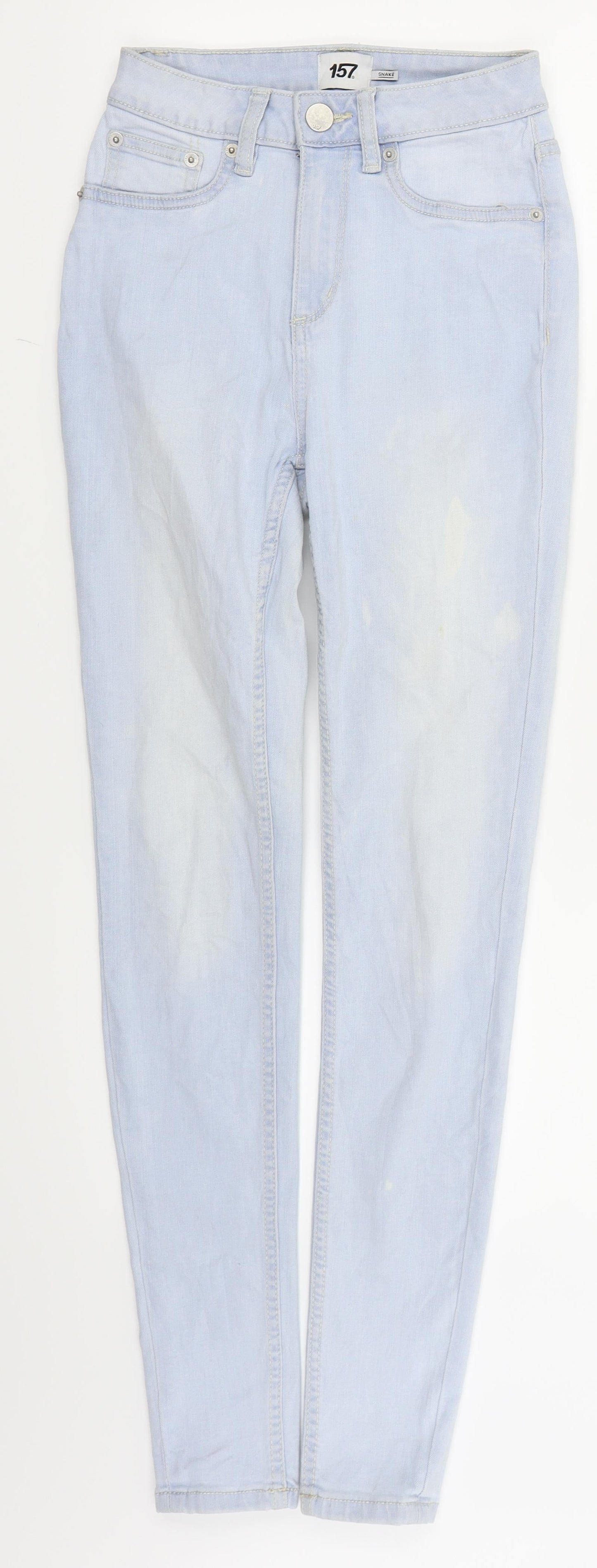 157 Womens Blue   Skinny Jeans Size XS L22 in