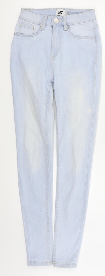 157 Womens Blue   Skinny Jeans Size XS L22 in