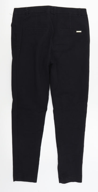 Womens UK Size S Freesia Regular Fit  Black Trousers
