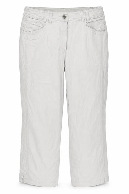 Womens UK Size 10 Canda Regular Fit Capri Grey Trousers