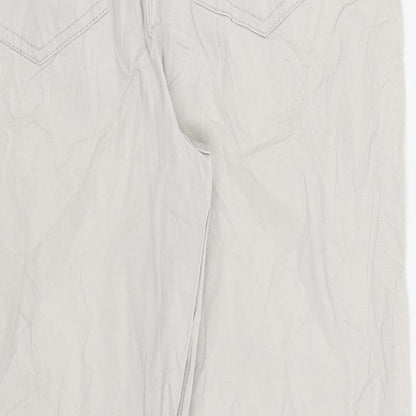 Womens UK Size 10 Canda Regular Fit Capri Grey Trousers