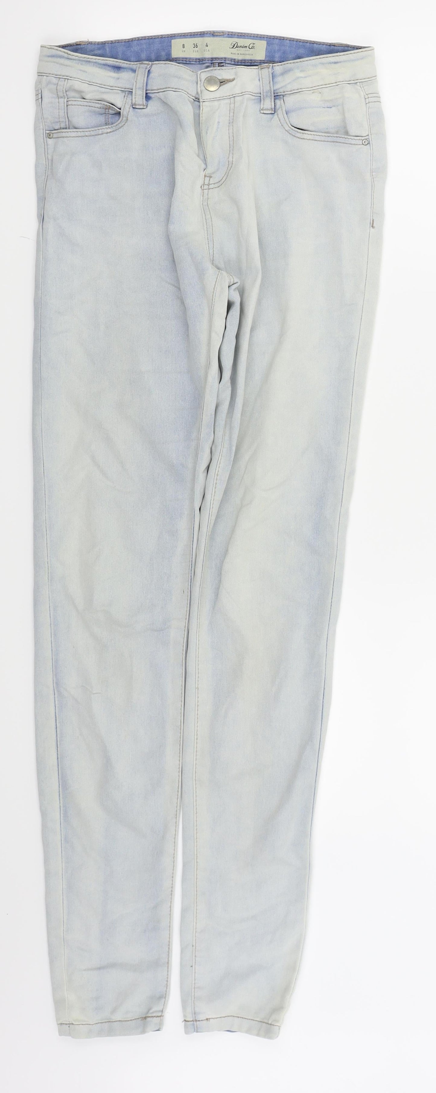 Womens UK Size 8 denim and co Regular Fit Skinny Blue Jeans
