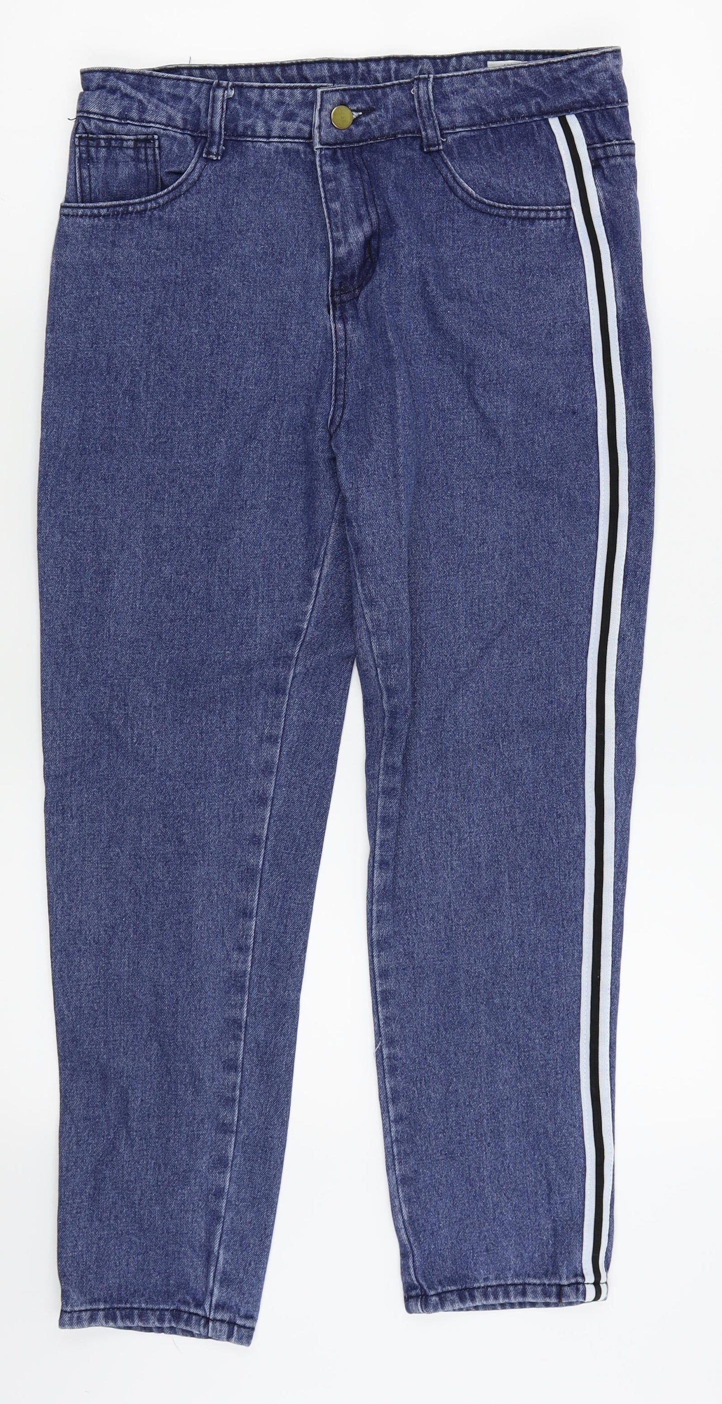 Womens UK Size M Preworn Regular Fit Skinny Blue Jeans