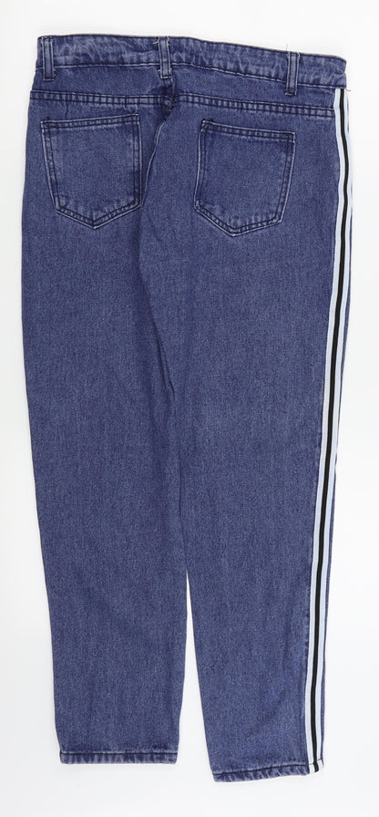 Womens UK Size M Preworn Regular Fit Skinny Blue Jeans