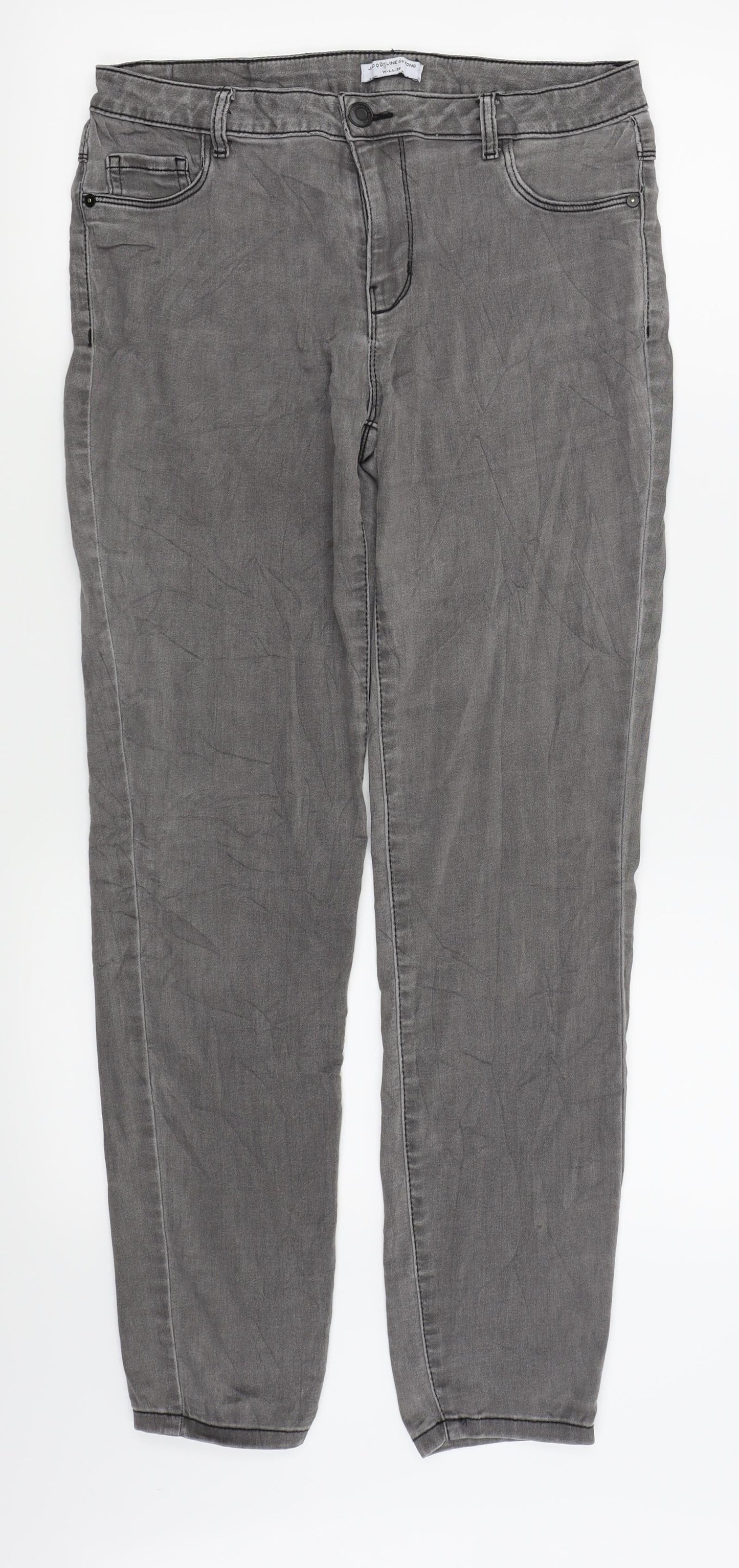 Jaqueline deYong Womens Grey   Skinny Jeans Size 30 in L28 in