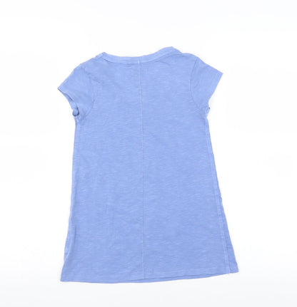 NEXT Girls Blue   T-Shirt Dress  Size 7 Years  - sunshine state