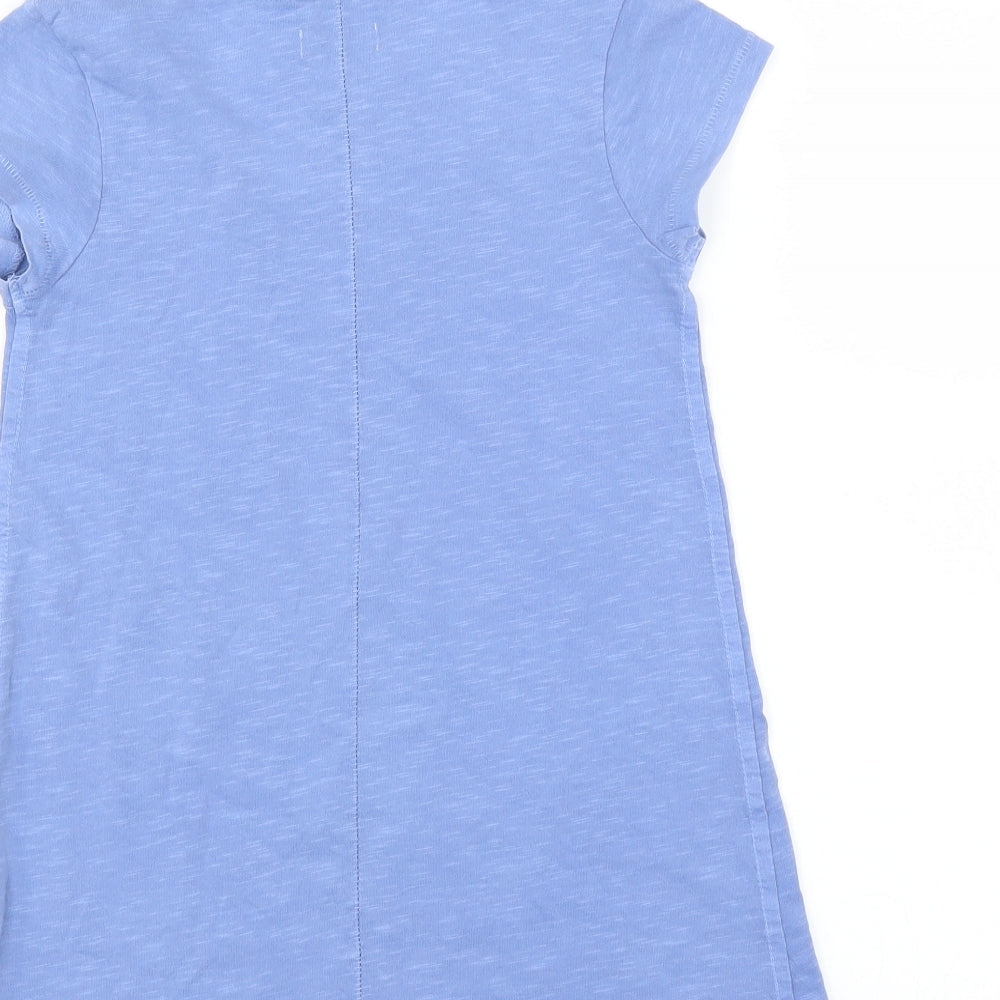 NEXT Girls Blue   T-Shirt Dress  Size 7 Years  - sunshine state