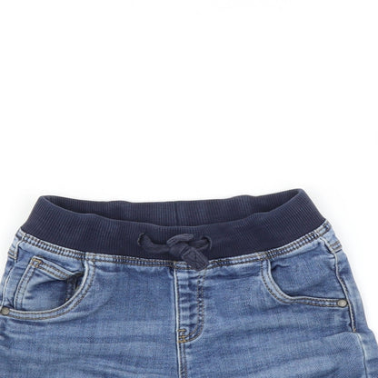 Matalan Boys Blue  Denim Bermuda Shorts Size 3-4 Years - jogger waist
