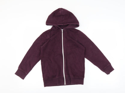 Matalan Boys Purple   Full Zip Hoodie Size 8-9 Years