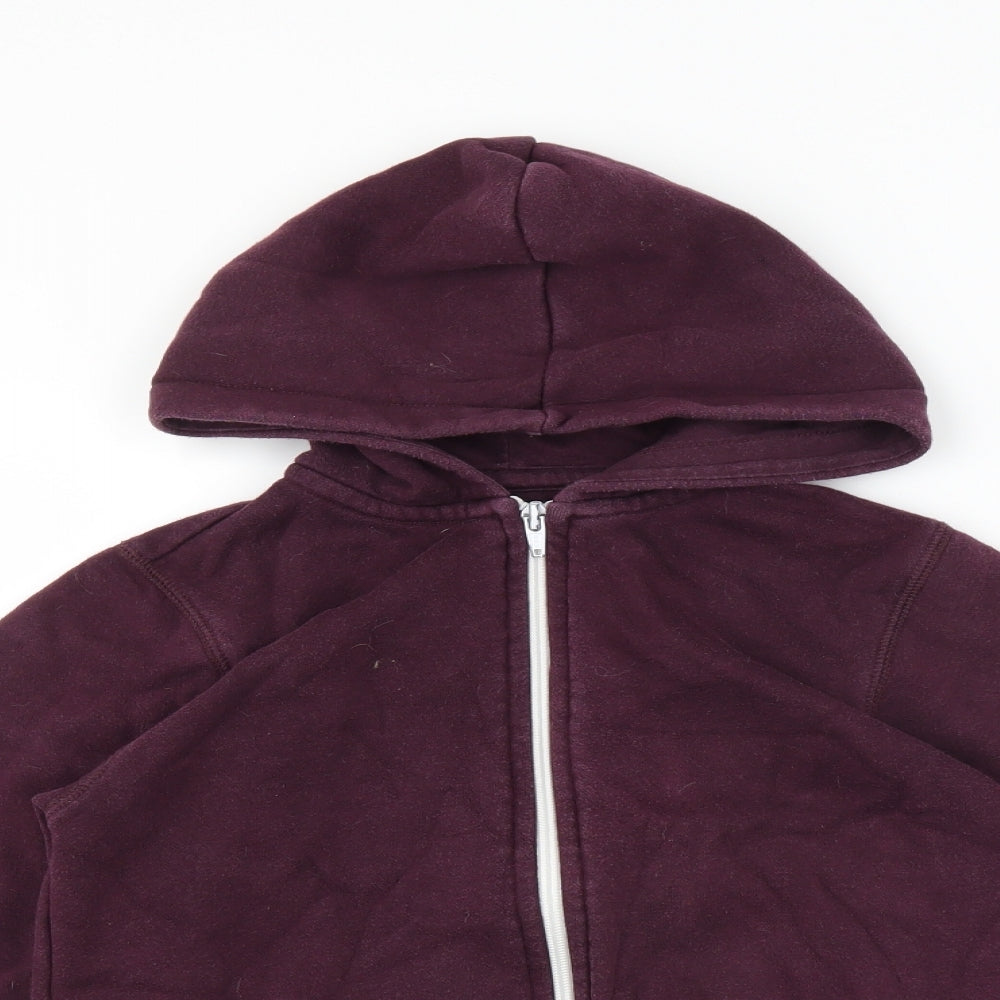 Matalan Boys Purple   Full Zip Hoodie Size 8-9 Years