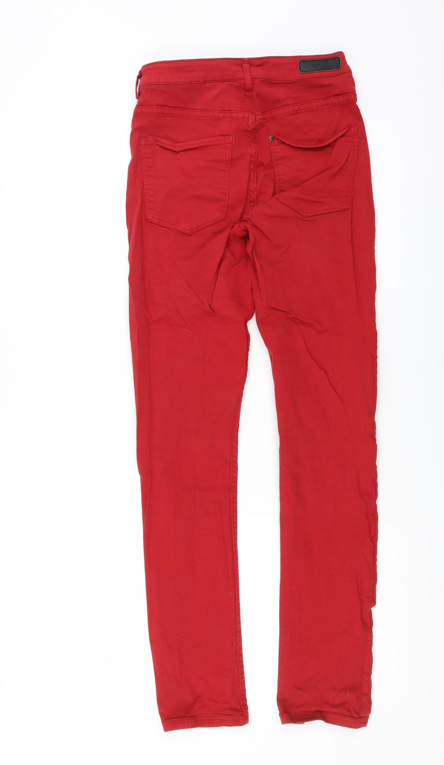 Womens UK Size 27 in H&M Extra-Slim Fit Skinny Red Jeans