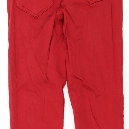 Womens UK Size 27 in H&M Extra-Slim Fit Skinny Red Jeans