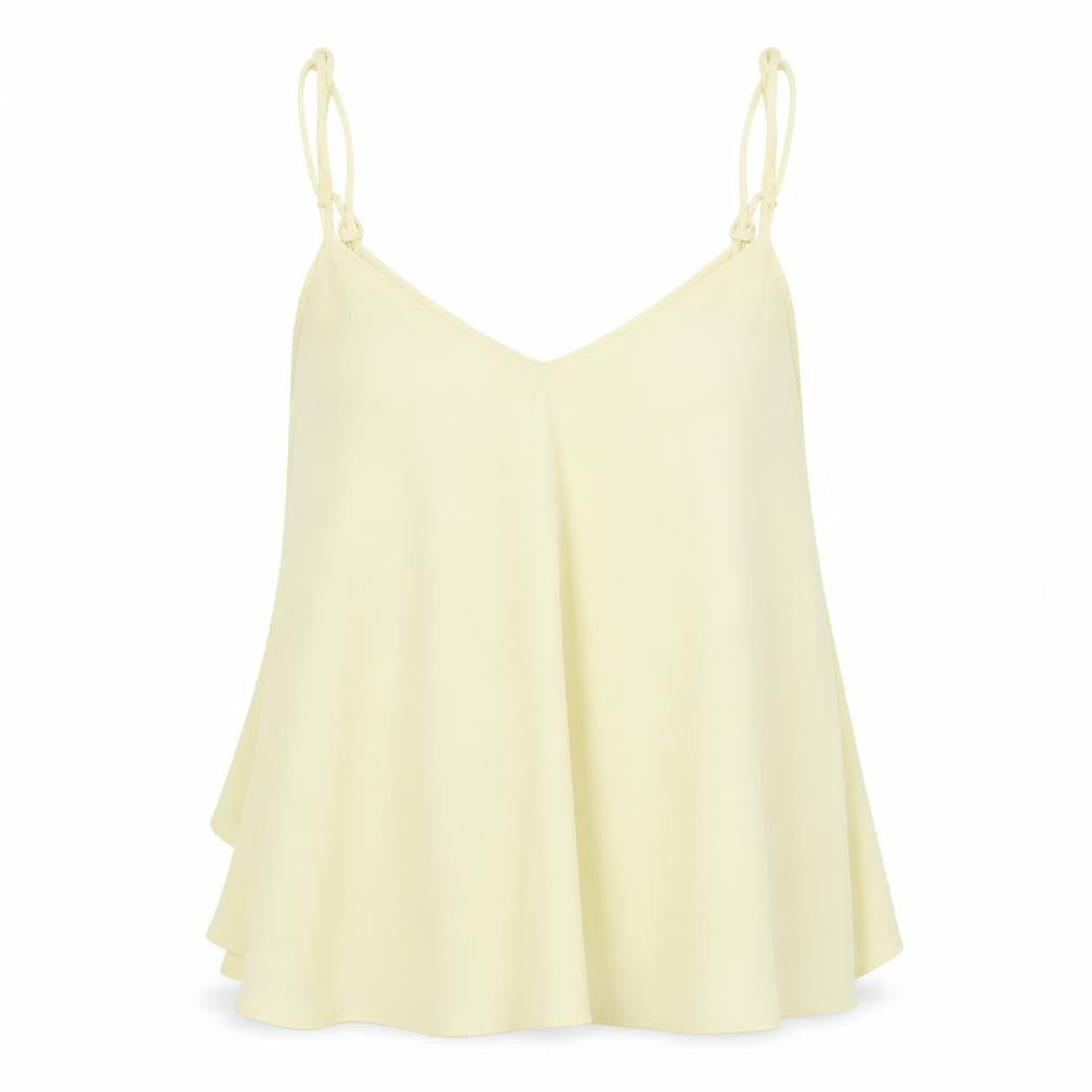 Womens UK Size 10 Topshop Yellow Camisole Blouse