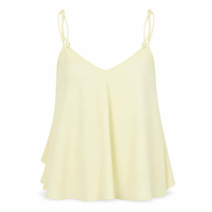 Womens UK Size 10 Topshop Yellow Camisole Blouse