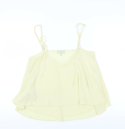 Womens UK Size 10 Topshop Yellow Camisole Blouse