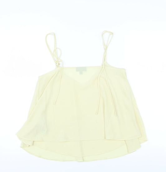 Womens UK Size 10 Topshop Yellow Camisole Blouse