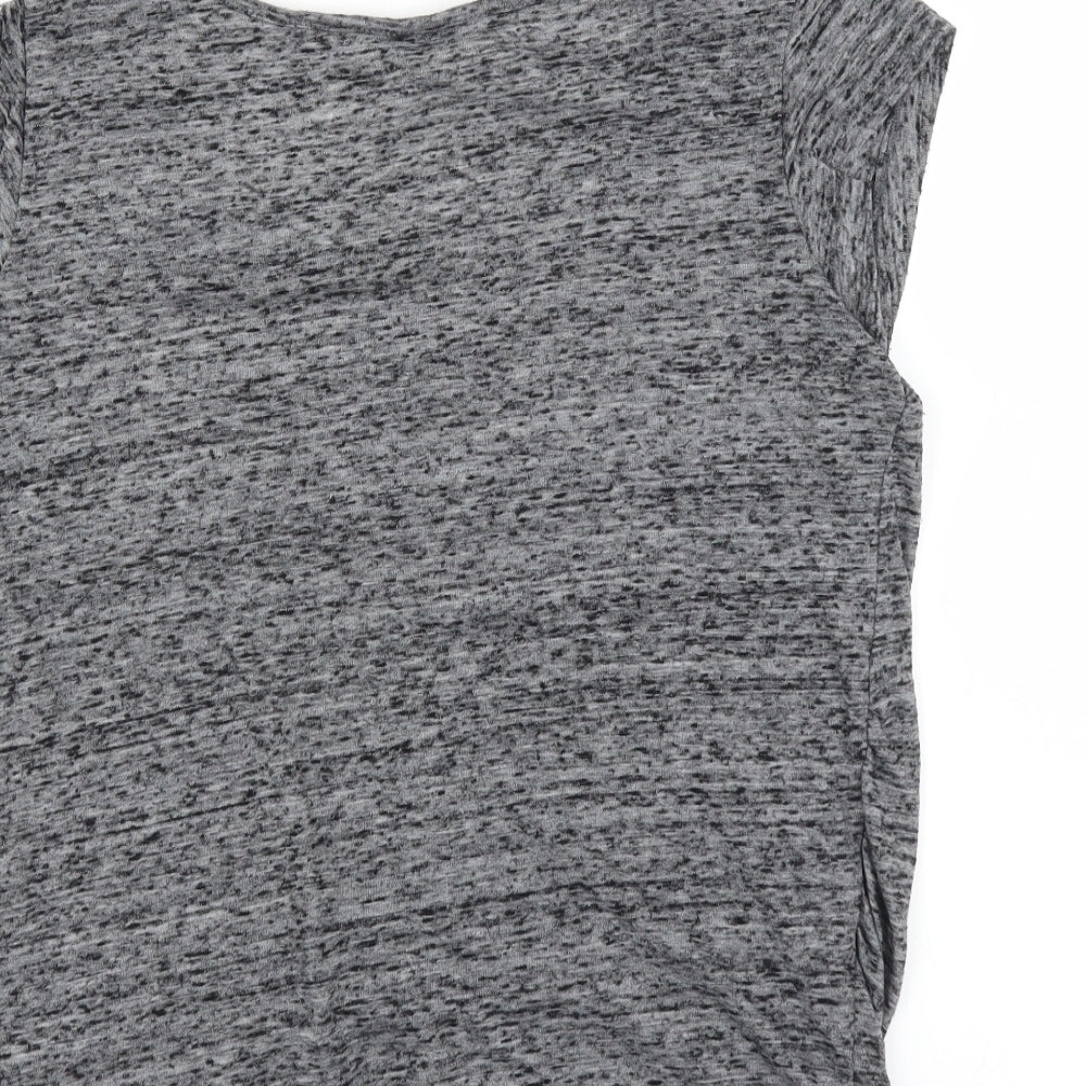Womens UK Size M H&M Grey Basic T-Shirt