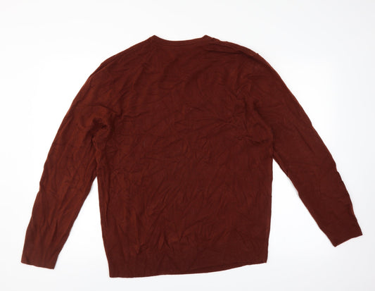 Debenhams Mens Brown   Pullover Jumper Size L