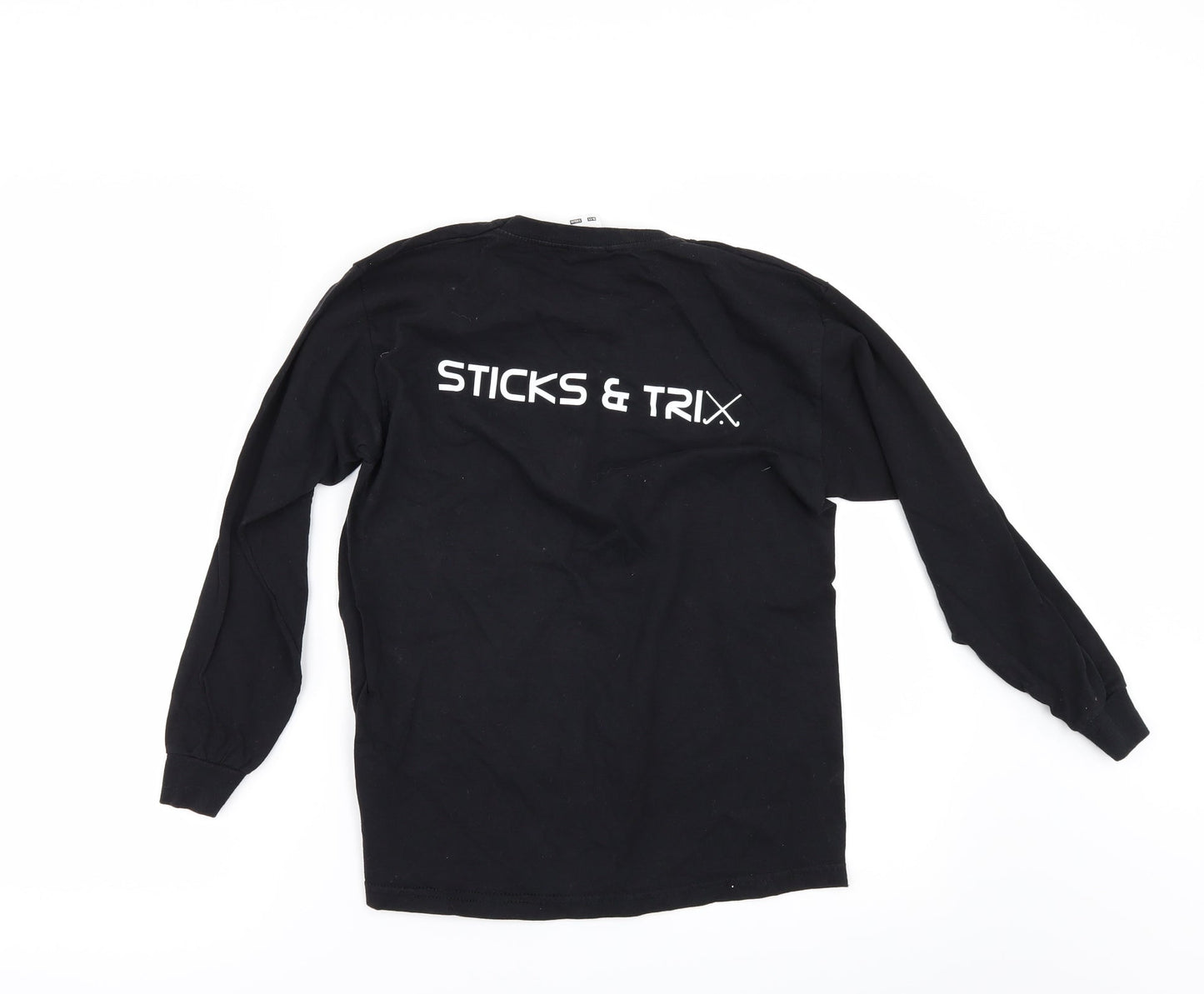 Fruit of the Loom Girls Black   Basic T-Shirt Size 9-10 Years