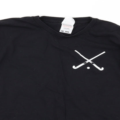 Fruit of the Loom Girls Black   Basic T-Shirt Size 9-10 Years