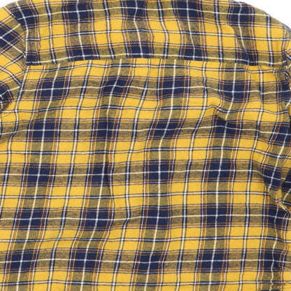 Primark Boys Yellow Check  Basic Button-Up Size 6-7 Years