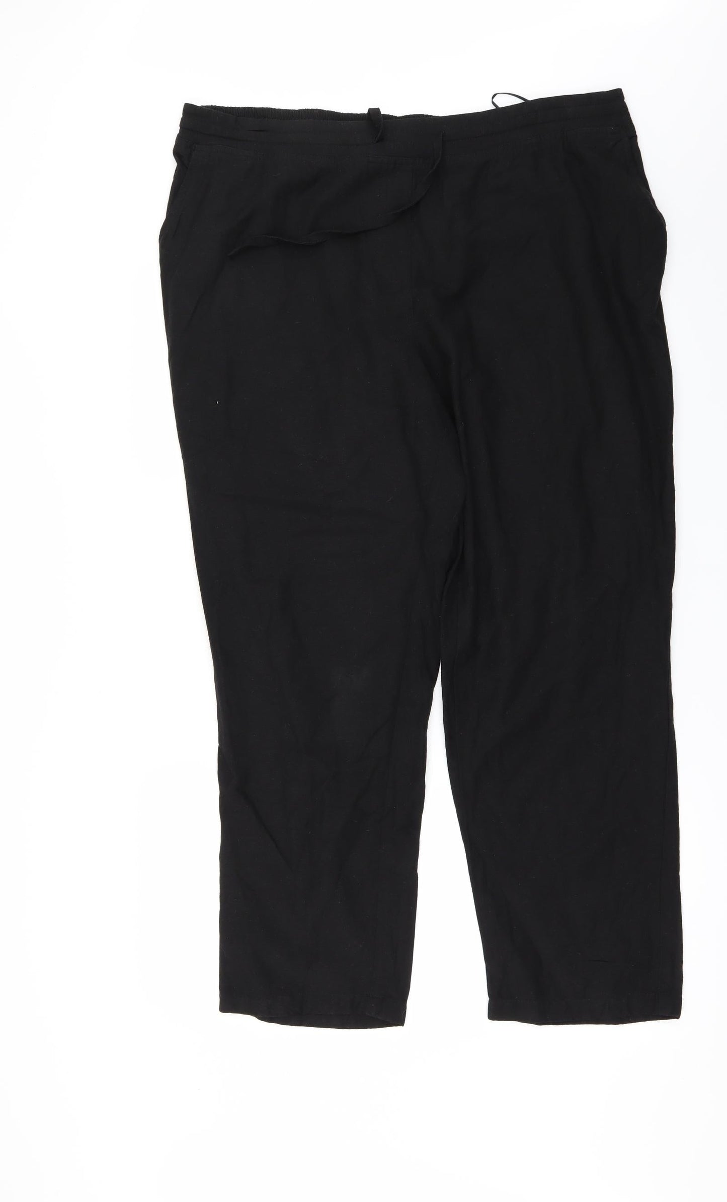 Capsual Womens Black   Trousers  Size 20 L28 in
