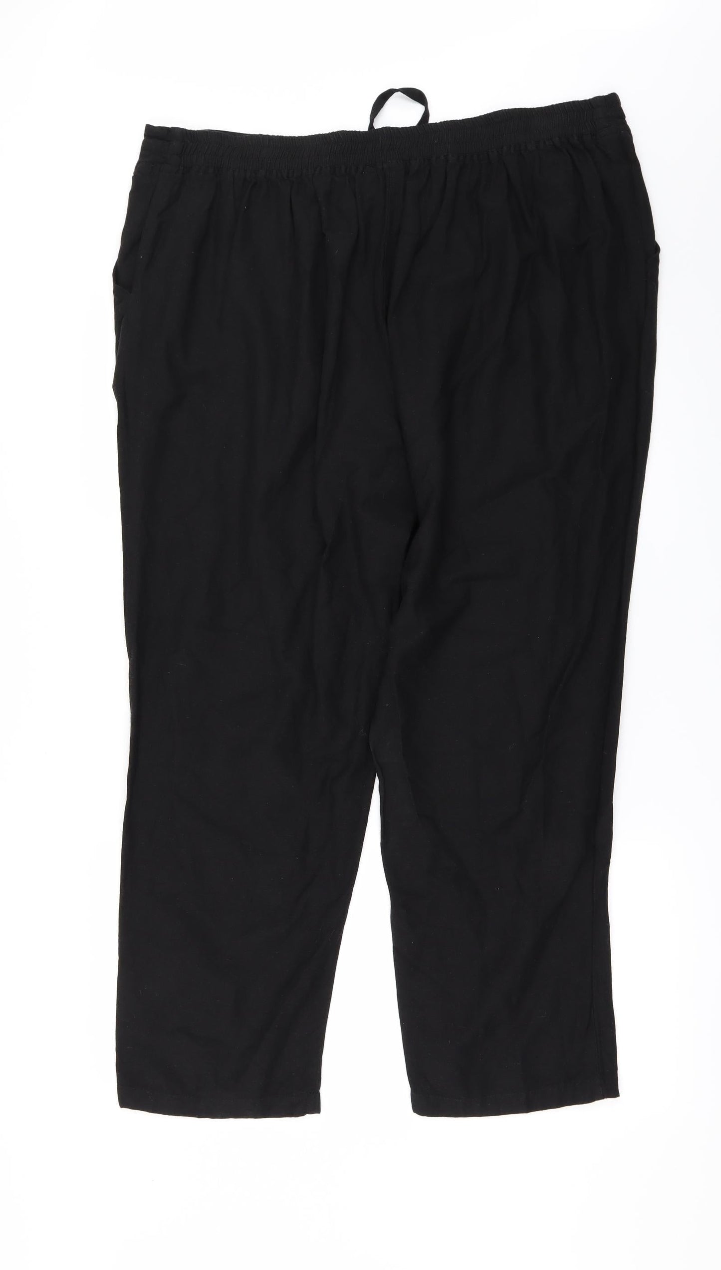 Capsual Womens Black   Trousers  Size 20 L28 in
