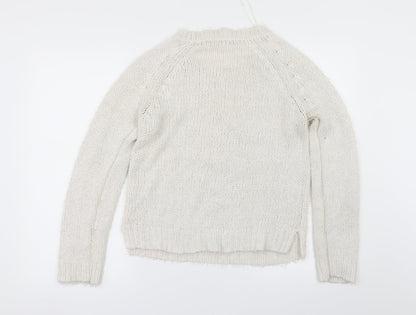 George Womens White   Pullover Jumper Size 12