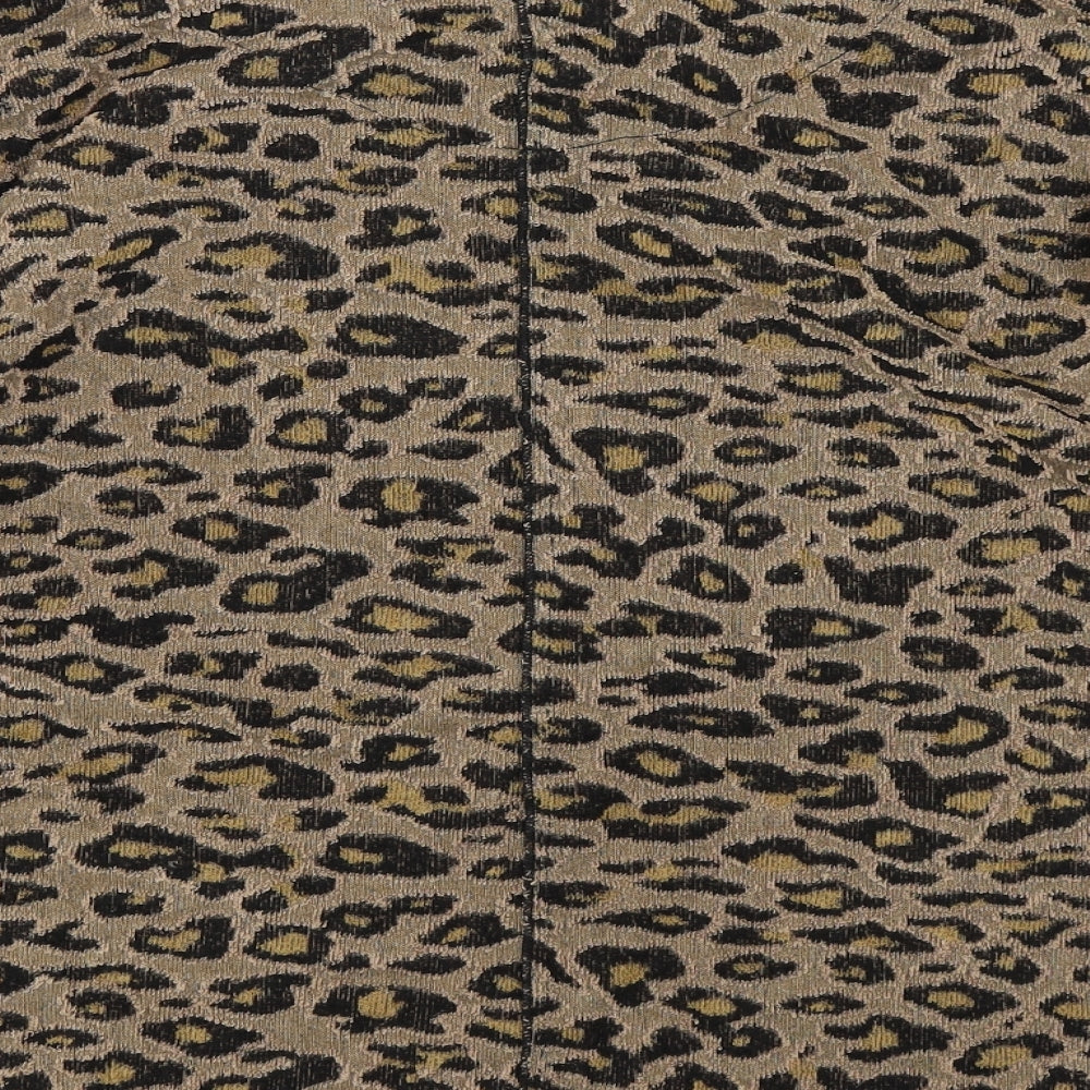 Marks and Spencer Womens Brown Animal Print Knit Pullover Jumper Size 12