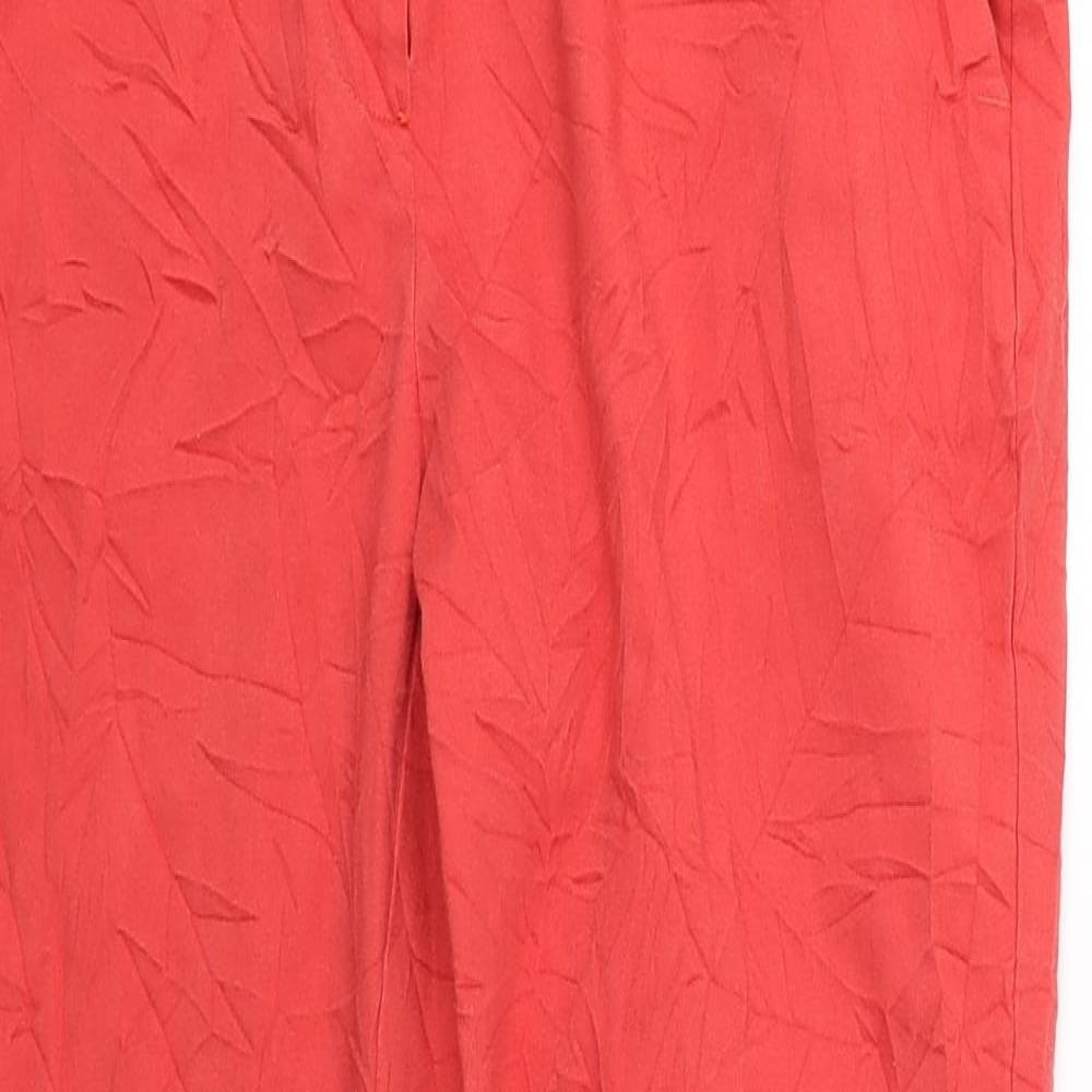 Atmosphere Womens Red   Cropped Trousers Size 10 L25 in