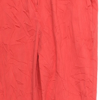 Atmosphere Womens Red   Cropped Trousers Size 10 L25 in