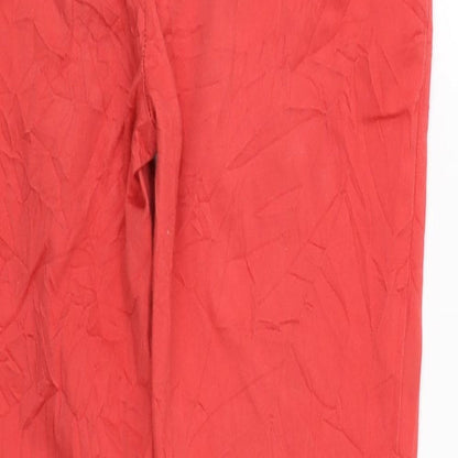 Atmosphere Womens Red   Cropped Trousers Size 10 L25 in