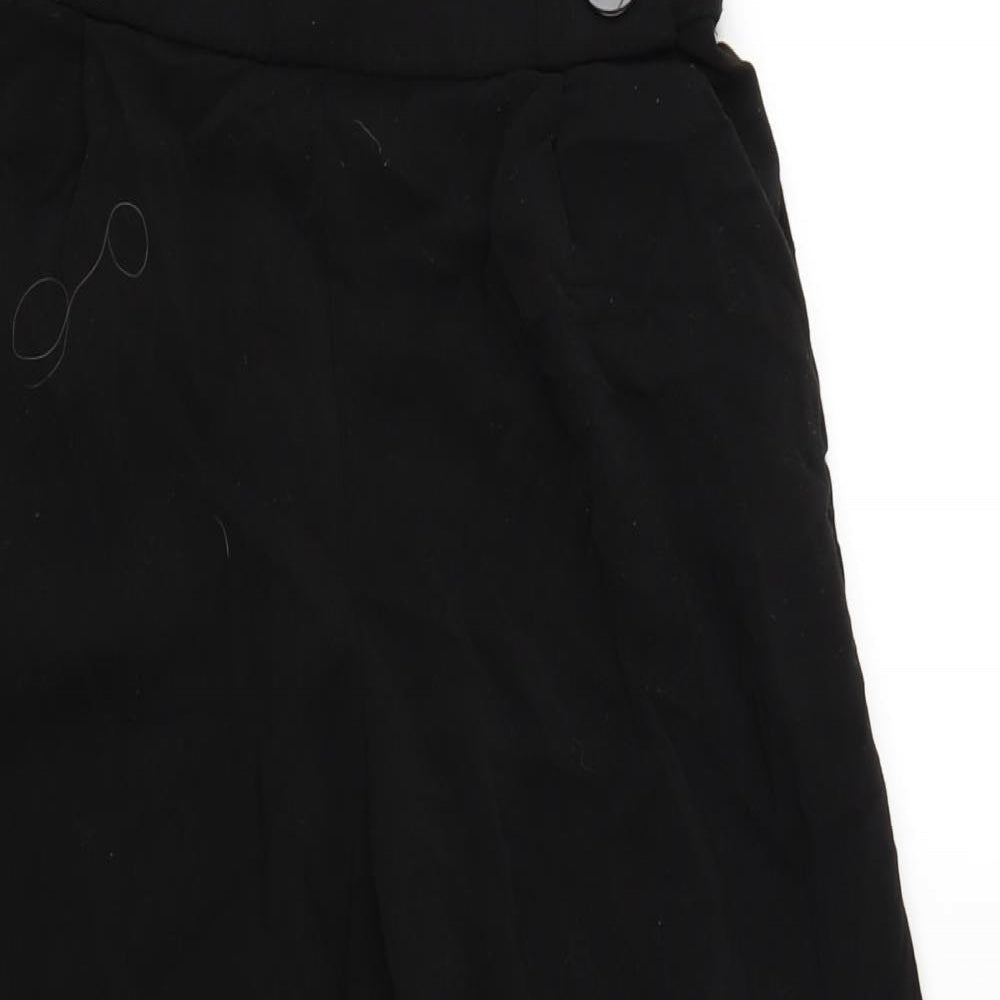 Womens UK Size S Zara Regular Fit Bloomer Black Trousers