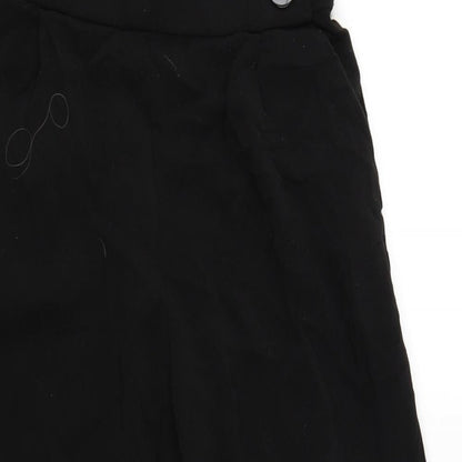Womens UK Size S Zara Regular Fit Bloomer Black Trousers