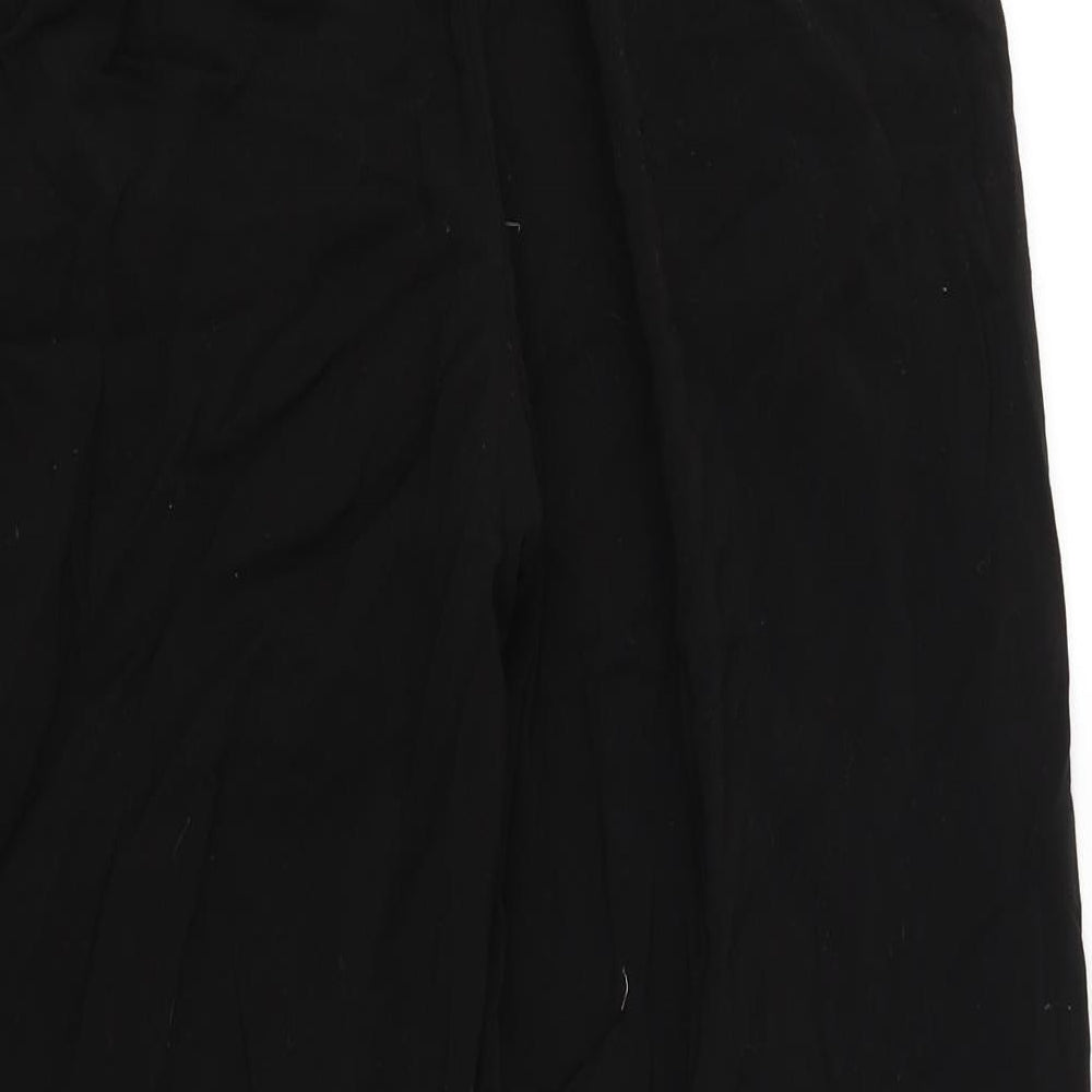 Womens UK Size S Zara Regular Fit Bloomer Black Trousers