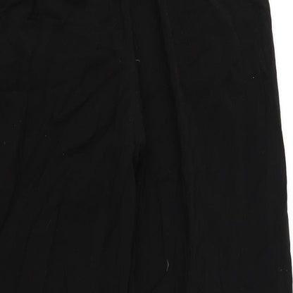 Womens UK Size S Zara Regular Fit Bloomer Black Trousers