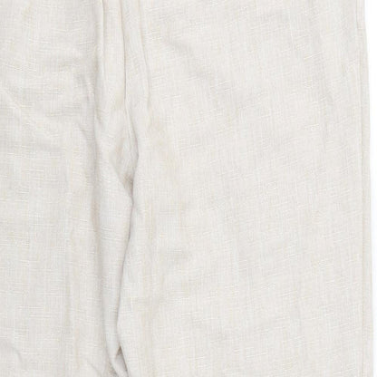Womens UK Size 16 Marks and Spencer Regular Fit  Beige Trousers