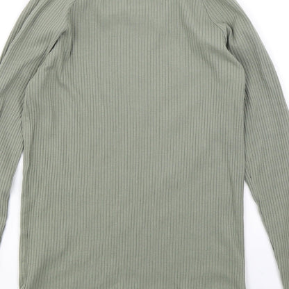 Brave Soul Womens Green  Knit Pullover Jumper Size M