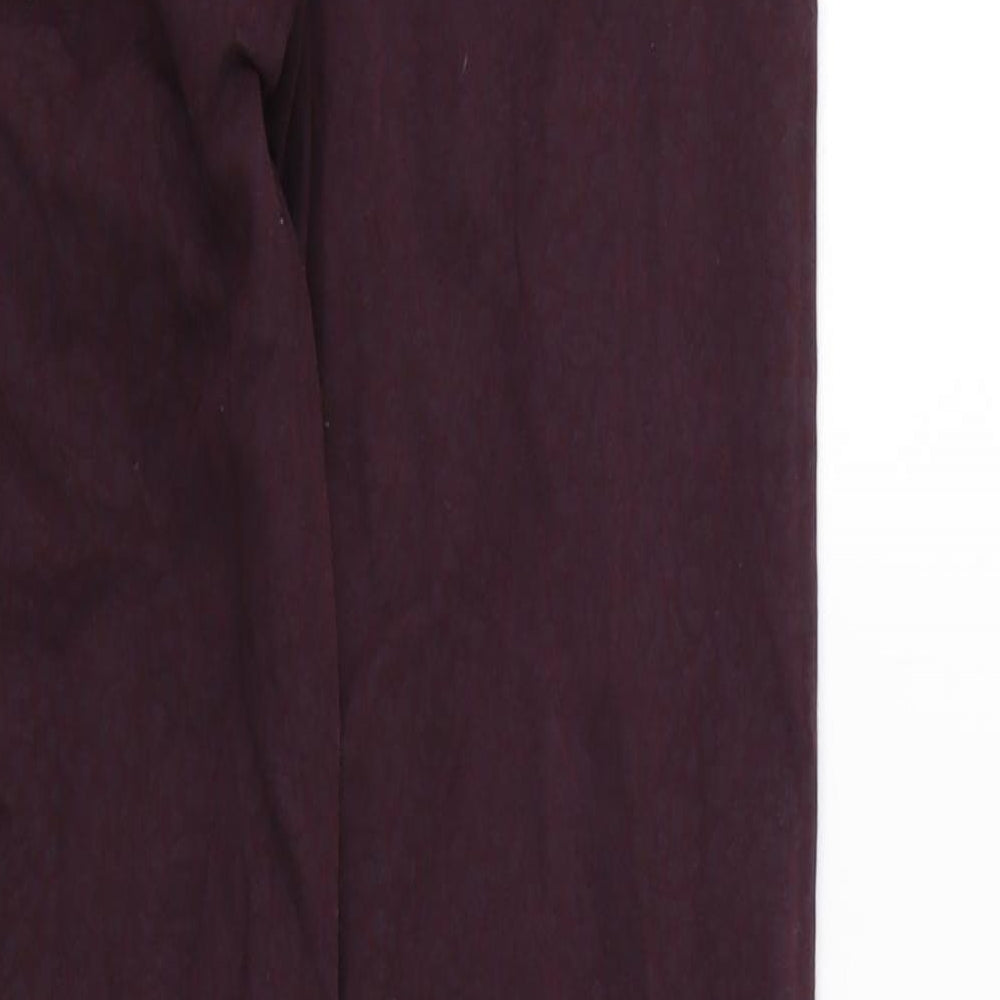 F&F Womens Purple Animal Print Denim Skinny Jeans Size 6 L28 in