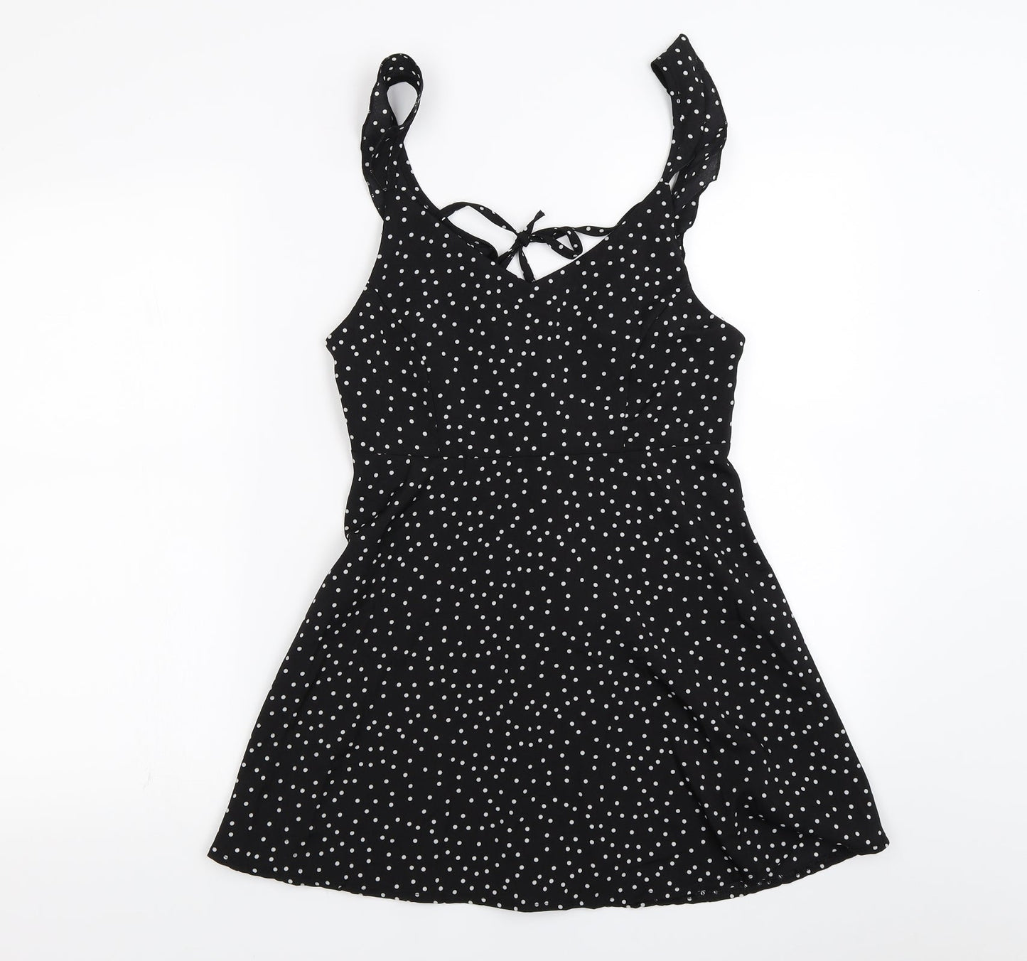 Womens UK Size M Preworn Black Camisole Blouse