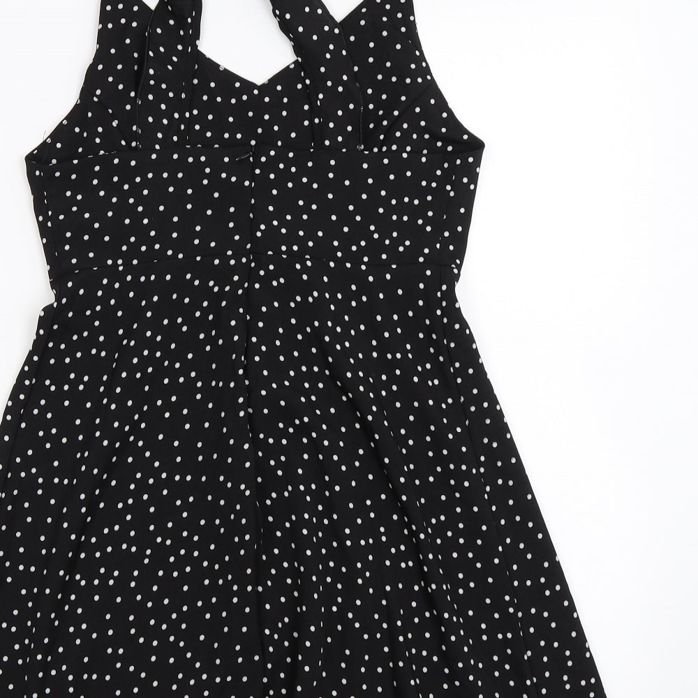 Womens UK Size M Preworn Black Camisole Blouse