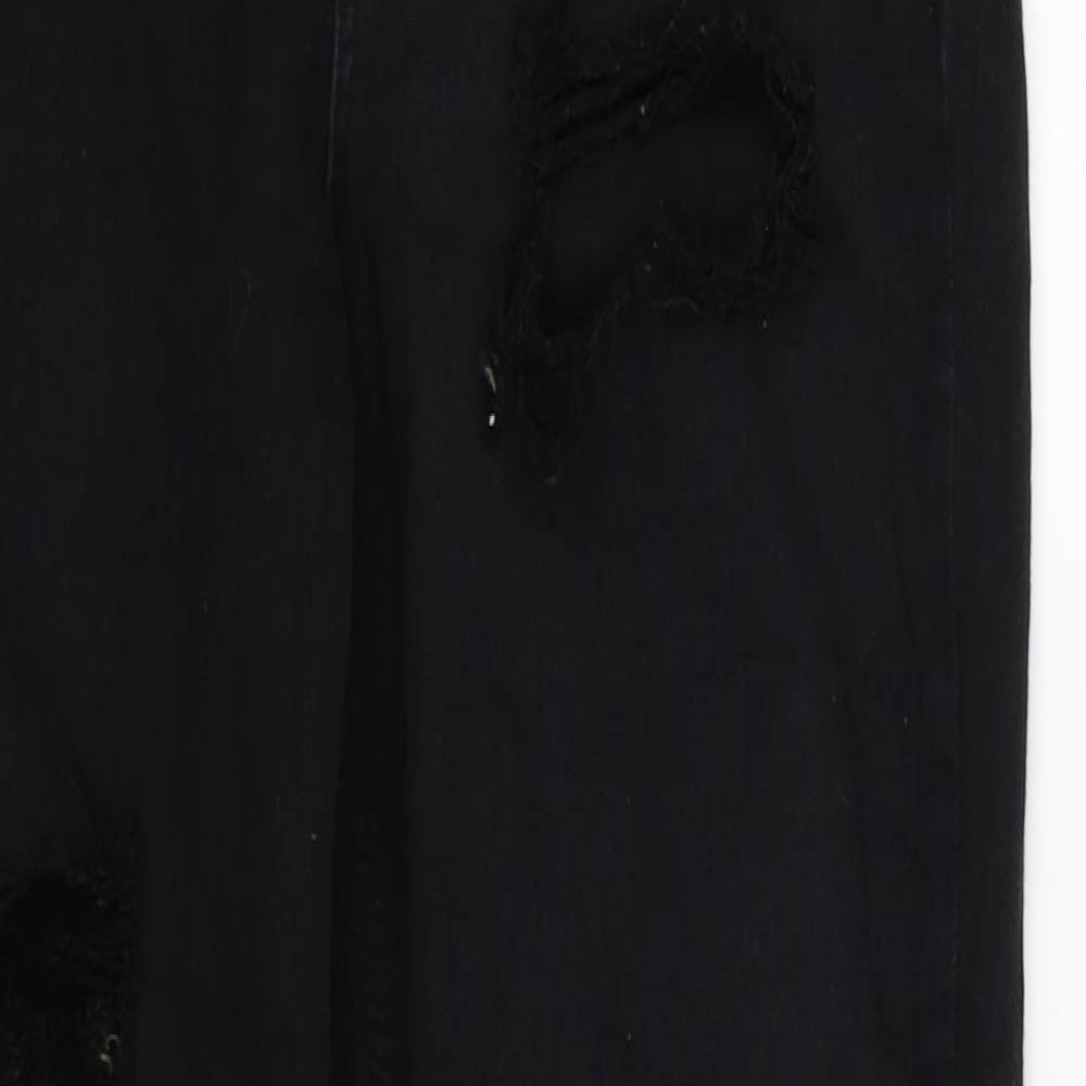 Topshop Womens Black  Denim Skinny Jeans Size 28 in L32 in