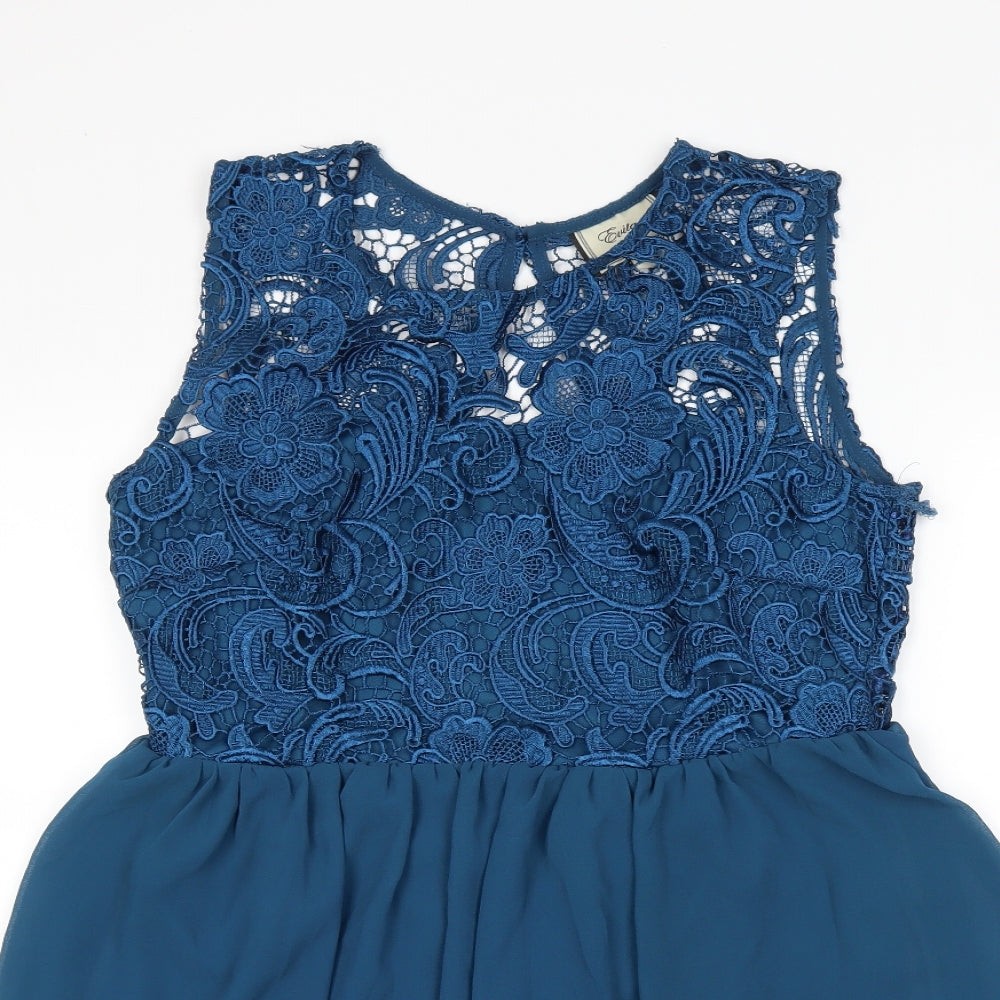 evie Womens Blue   Fit & Flare  Size 10