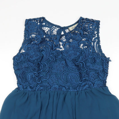 evie Womens Blue   Fit & Flare  Size 10