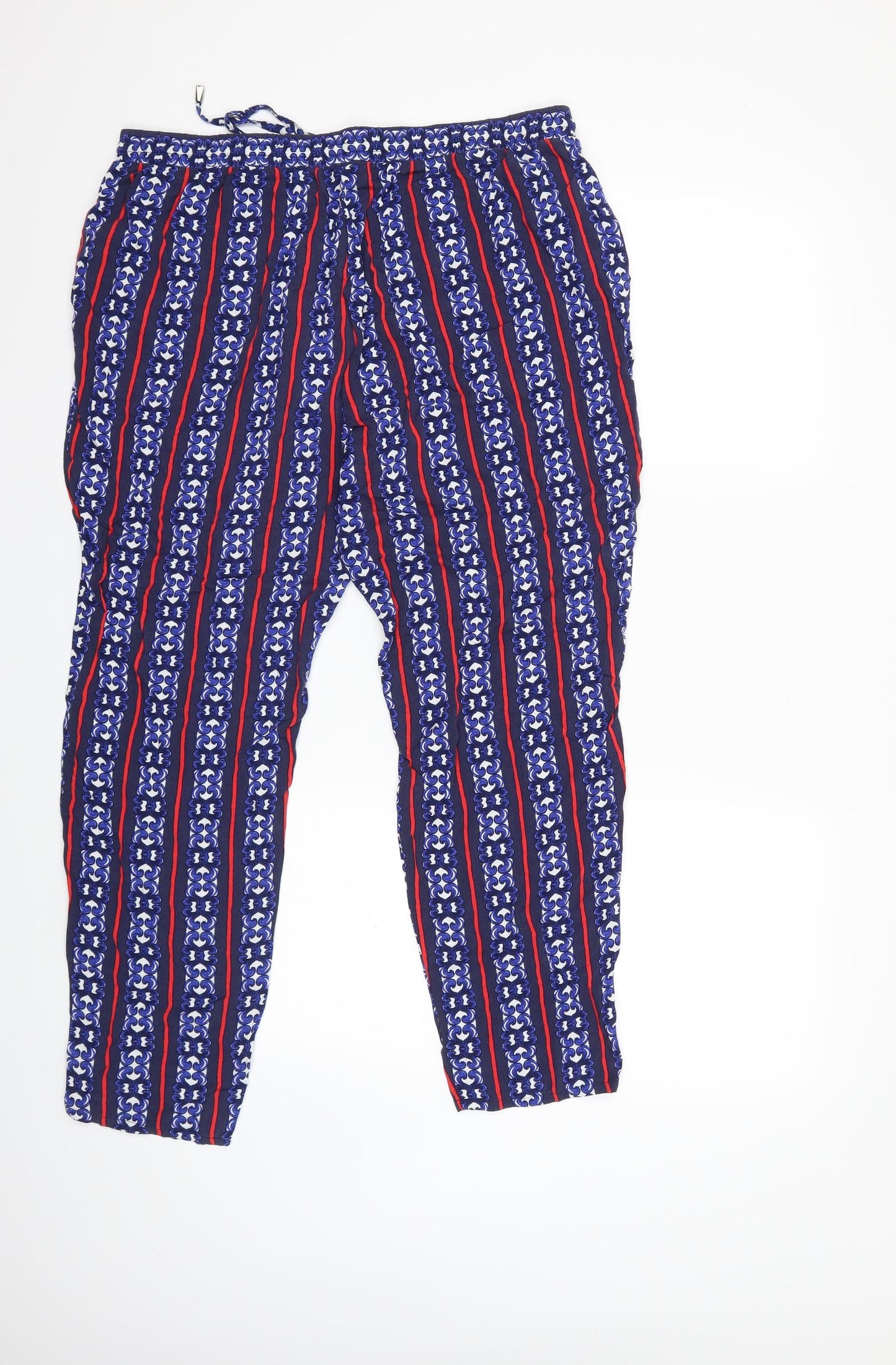 Womens UK Size 16 Papaya Regular Fit  Blue Trousers